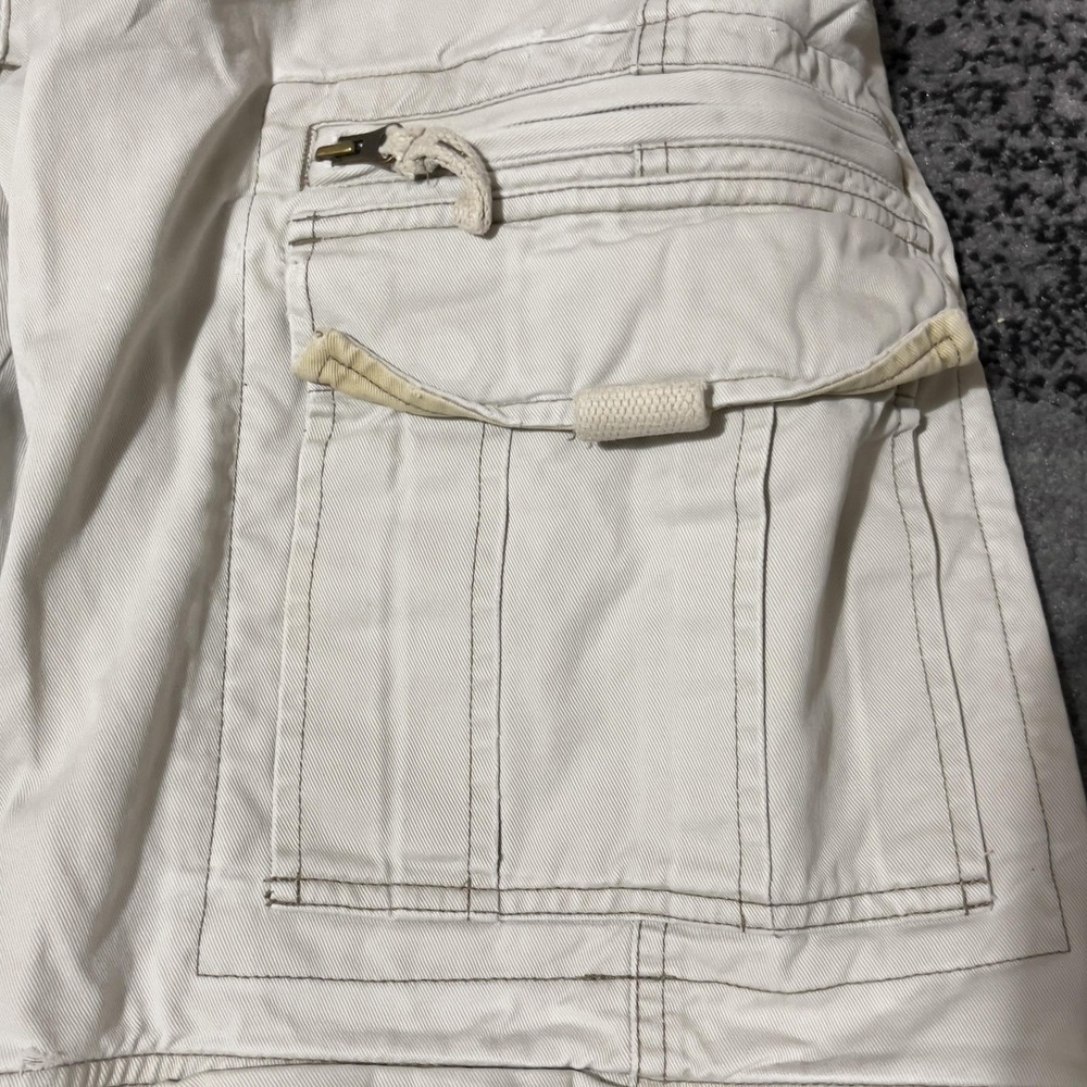 Old Navy Cargo Pants Men 30x30 Beige Convertible Zip Off Outdoor Military‎ Y2K - Picture 6 of 16
